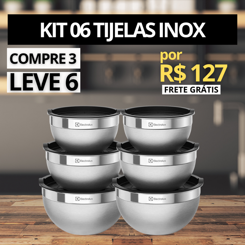 CONJUNTO TIJELAS INOX - OFERTA ESPECIAL