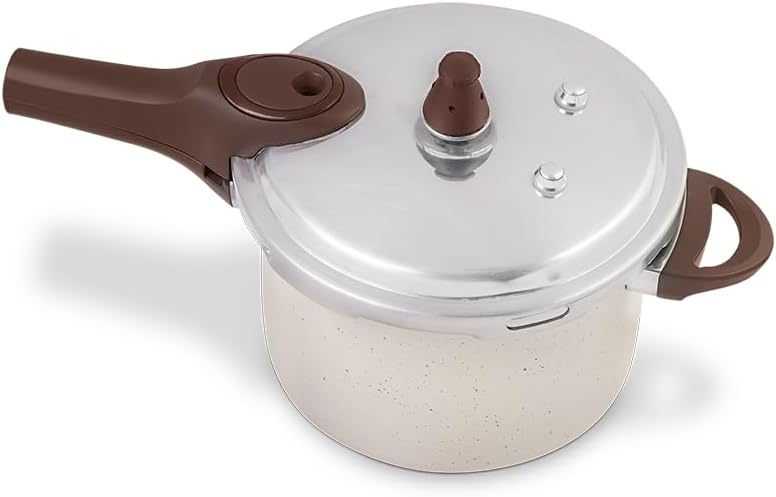 Panela de Pressão 4,2L Ceramic Life com Fundo de Indução Pressure Linxox - Vanilla