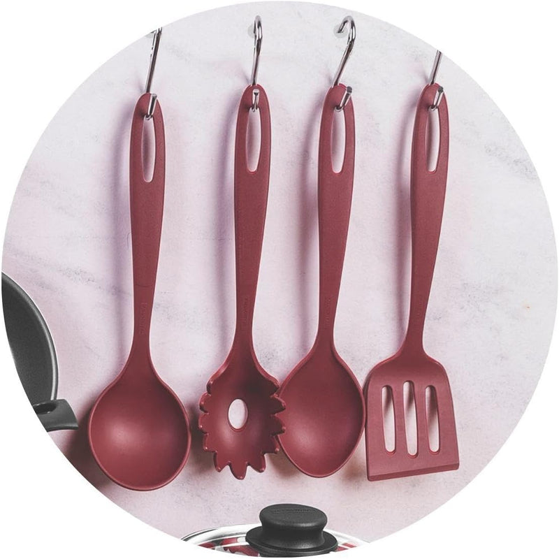 Kit Especial Cozinha 12 Peças com Jogo de Panelas Vermelho e Utensilios Tramontina Turim