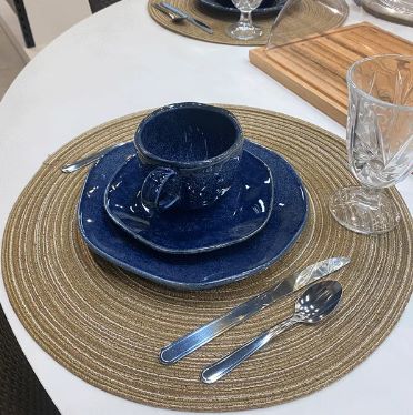 Peças Aparelho de Jantar em Porcelana Conjunto de Luxo Safira - OFERTA ESPECIAL