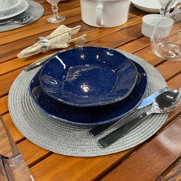 Peças Aparelho de Jantar em Porcelana Conjunto de Luxo Safira - OFERTA ESPECIAL